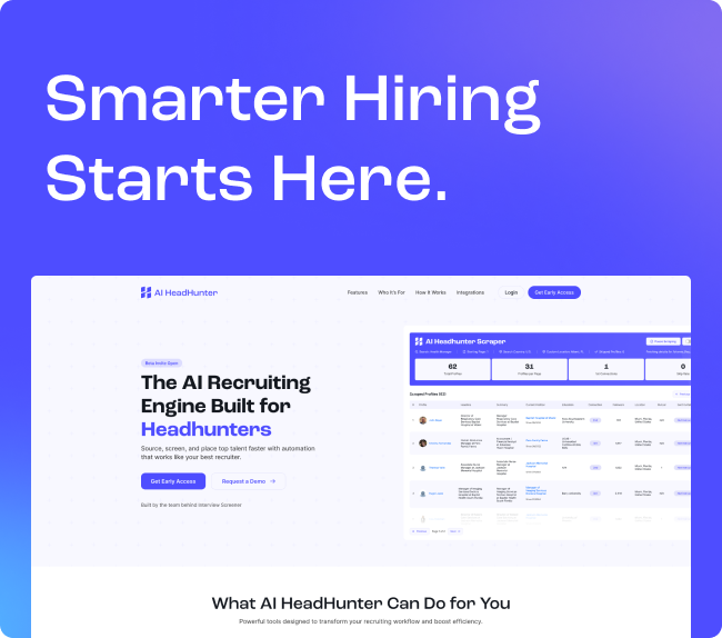 AI Headhunter Interface